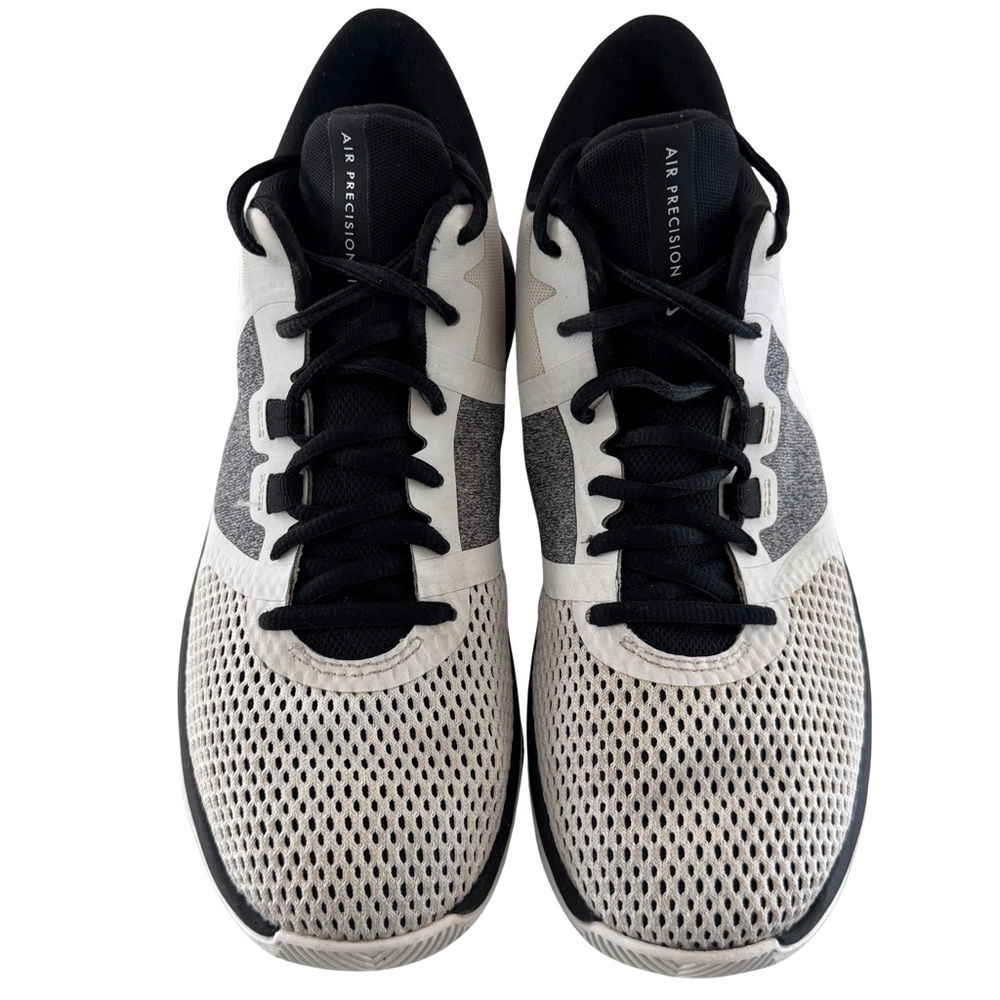 Nike Air Precision Basketball Shoes Men’s Size 7 White Black Mesh AA7069-100 - Picture 3 of 9